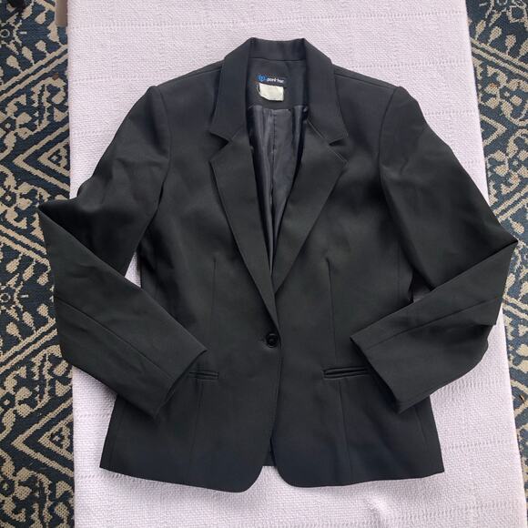 Vintage Blazer Suit Jacket Panther Black Women’s Size 4 Made USA Union Office - Picture 1 of 10